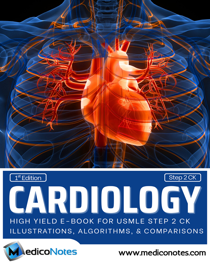 Cardiology USMLE Step 2 CK Book – MedicoNotes